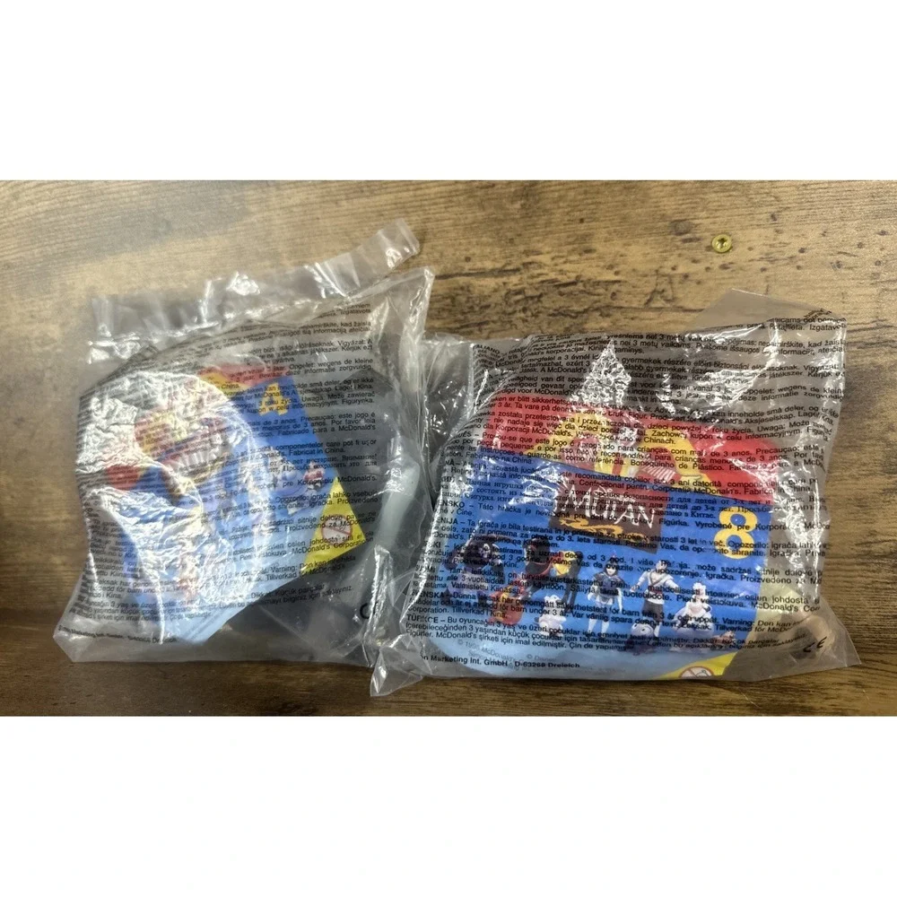 McDonald's #8 Mulan Chien Po Yao Ling & #4 Shan-Lu Happy Meal Toy Bundle Lot New